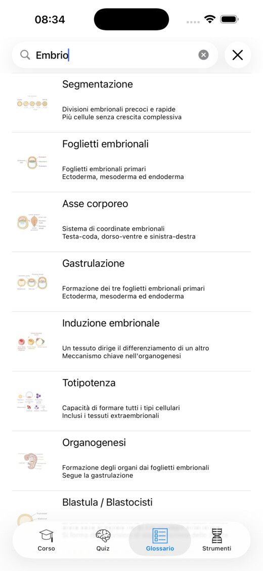 Ricerca nel glossario